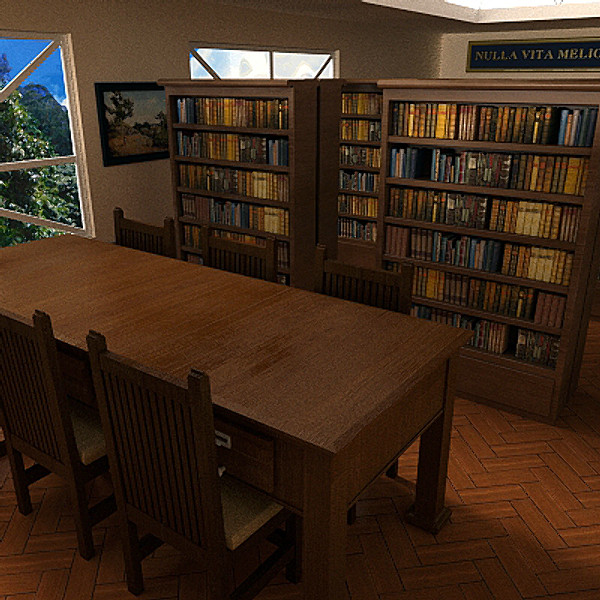 3dsmax interior library - Library Interior by scripter