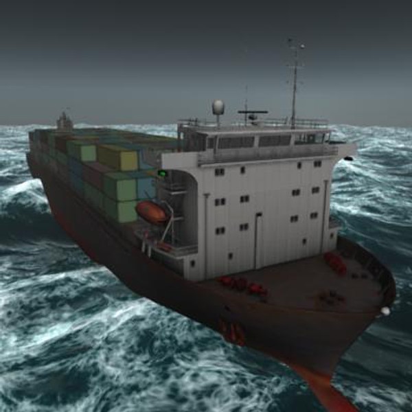 ship hyundai primorsky class 3d model - Ship Hyundai Primorsky class by rdklein