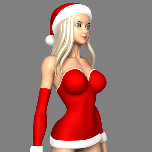 3d christmas girl model - santababe01.zip by tomwoof