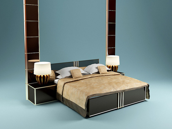 3d model bed lamps - bed_dim.rar by kupfer
