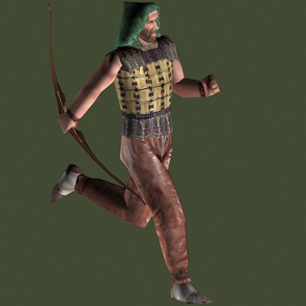 medieval archer fantasy 3d model - archer.zip by aristarch