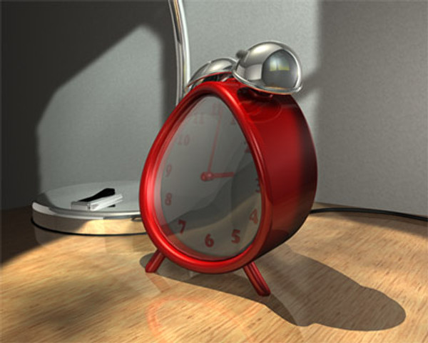 clock alarm character 3d c4d - Animated bed side alarm clock by crashtackle