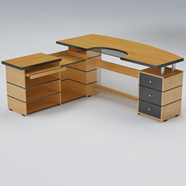 3dsmax desk table - Executive Desk by sabah_au