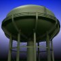 3d water tower model