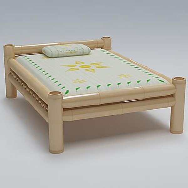 bamboo cot lwo - Bamboo Cot_01 by sabah_au