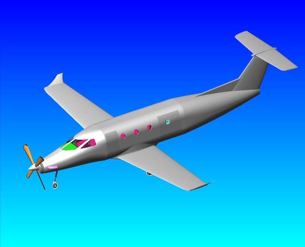 3d pilatus aircraft sat transport model - Transport Aircraft C-28.sat or .dwg by RodgerSaintJohn