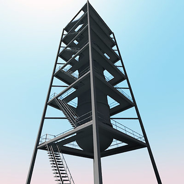 3d industrial tower model - Industrial Tower I by QLEE