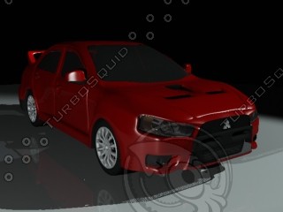 3d lancer evolution mitsubishi evo - evo X 10 turbosquid.max by Froibet747