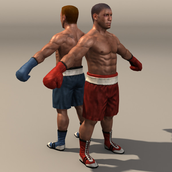 3d boxer man athlete model - boxer 01 by ozgur saral
