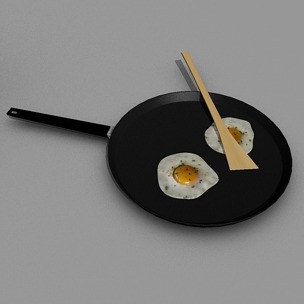 frying pan 3d max - frying.zip by krysto