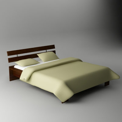 3d bed max8 model - Bed_03 by bihoreanul