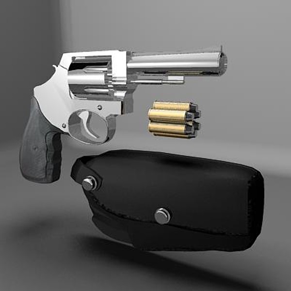 maya magnum revolver - Magnum by My3DGuy