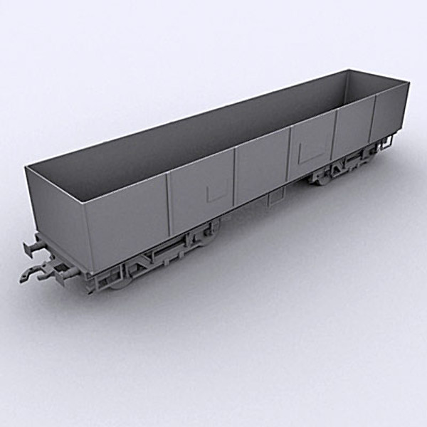 maya cargo wagon car - Cargo Wagon I 3ds by QLEE
