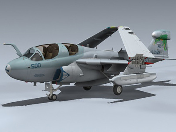 3d model of ea-6b prowler vaq-130 - EA-6B Prowler (VAQ-130) by Mesh Factory