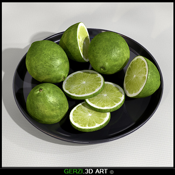 max lime fruit lemons - Lime by Gerzi 3D ART