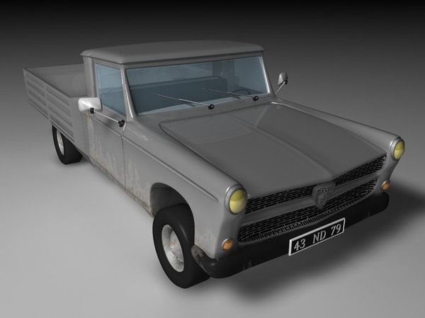 404 pick 3d model - 404 pick up by Nicolas Demoisson