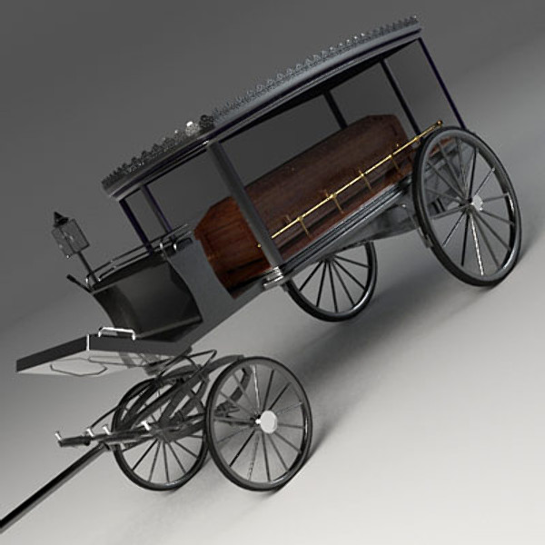 3d hearse coffin model - Hearse & Coffin by QLEE