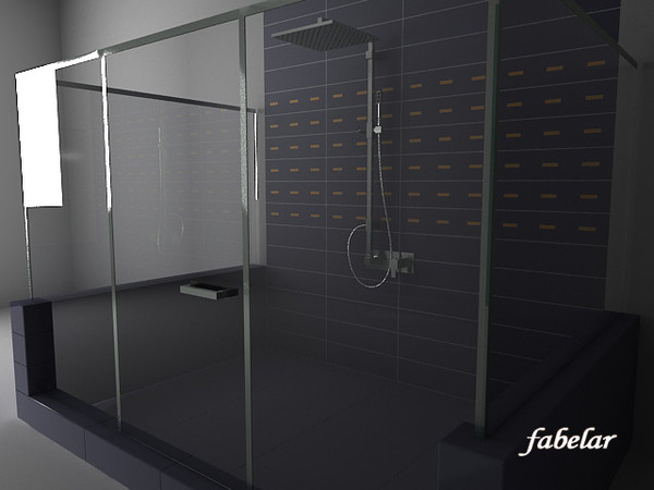 3d ponsi shower italia model - Ponsi Italia shower by fabelar