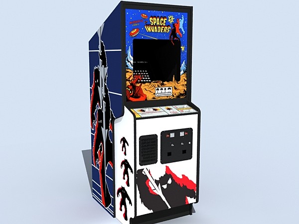 3ds max spade invaders arcade - spade invaders arcade by monkeyodoom