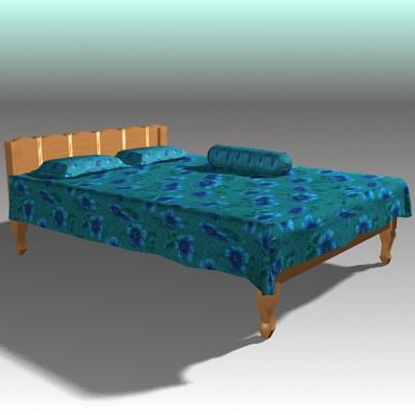 normal bed 3d max - Bed_Normal_01 by sabah_au