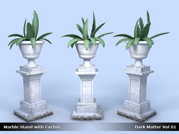 marble stand cactus - 3ds free - Marble Stand Cactus - Dark Vol 01 by Kostas Yiatilis Macfarlane