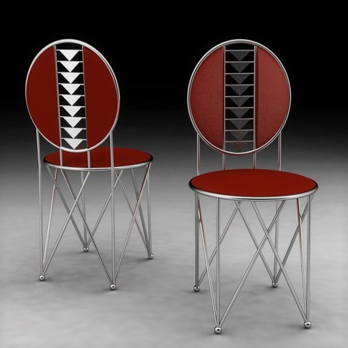 3d model of chair frank lloyd wright - Frank Lloyd Wright Chair,  603 by FranciscoC