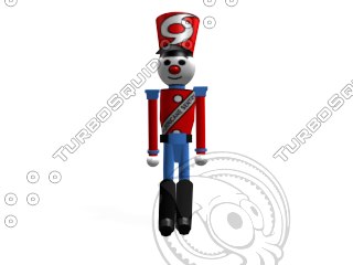 walking nutcracker soldier 3d model - nutcracker_walks.zip by sw3dsolutions