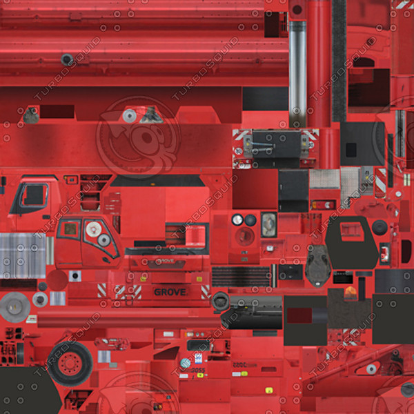 crane truck 3d model - Crane Truck 1 by papillon