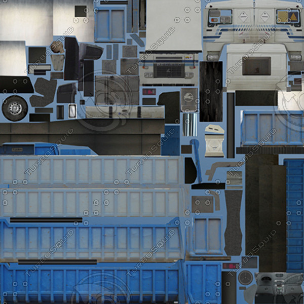 3d model dump truck 2 - Dump Truck 2 by papillon