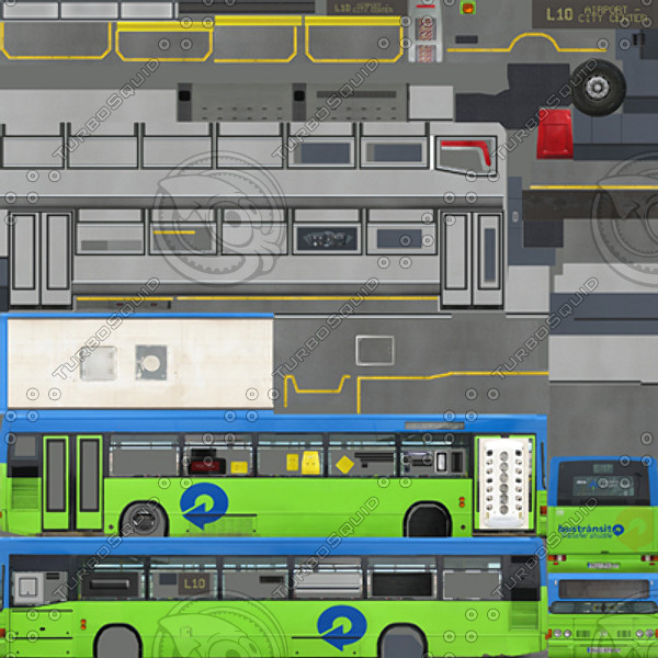 3d model urban bus - Urban Bus 1 by papillon