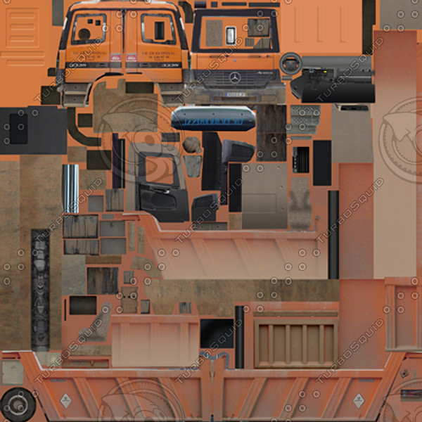 dump truck 3d model - Dump Truck 1 by papillon