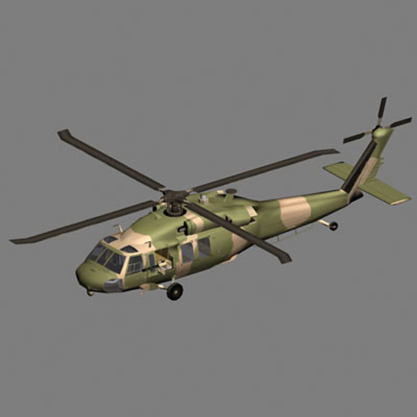 army blackhawks helicopter 3d model - UH60A_BLACKHAWK_ES.ZIP by Electric Shed
