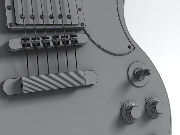 3d band rock guitar - band set by monkeyodoom