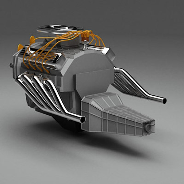 maya engine v8 - Generic V8 Engine by QLEE