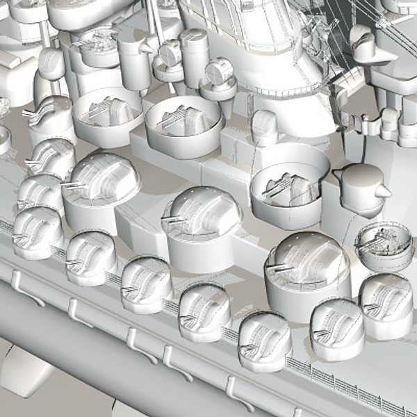 japanese battleship yamato navy ship 3d model - YAMATO battleship Huge model by earth art