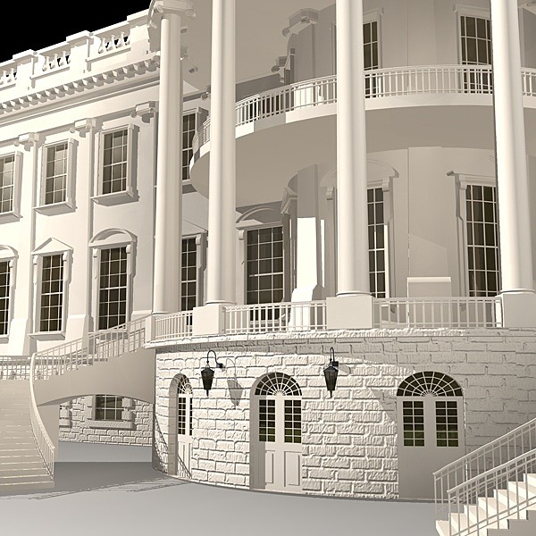 3d model white house complex - White House Complex... by BraZ