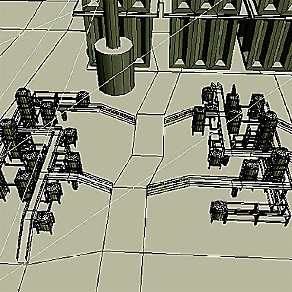 industrial complex 3d model - Factory complex II by QLEE