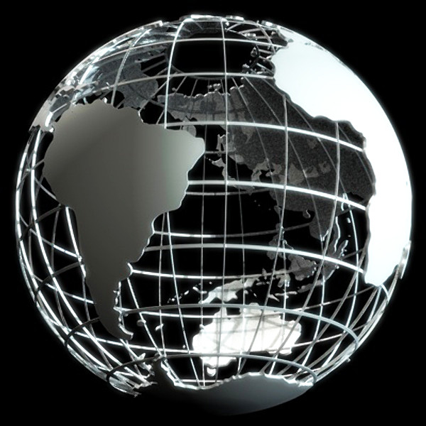 3d caged globe model - Framed Globe by Marketing Arts Group