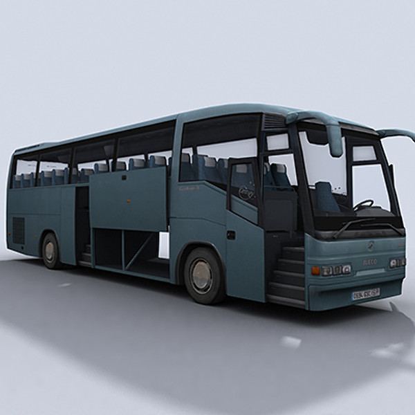 coach vehicle 3d model - Coach 1 by papillon
