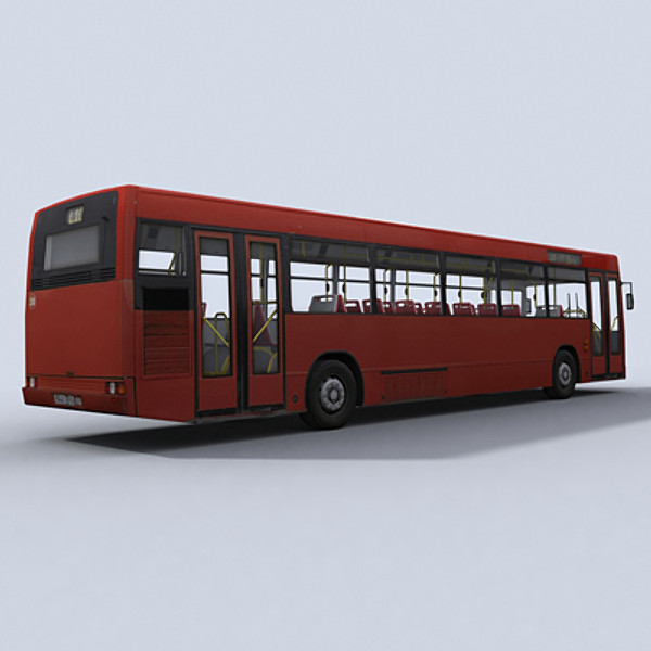3d model urban bus - Urban Bus 1 by papillon