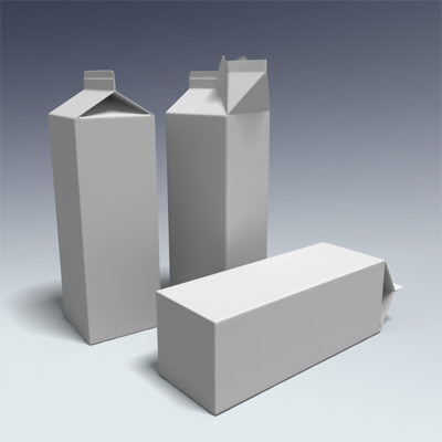 litre milk carton 3d model - Milk Carton - 1 litre by Adam Walker Film