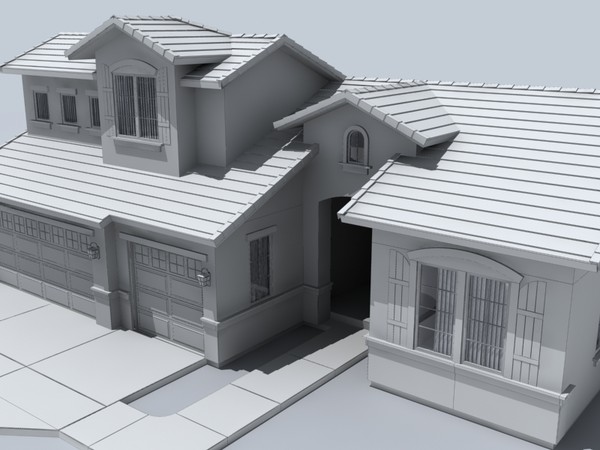 house set 10 3d 3ds - house set of 10 by monkeyodoom