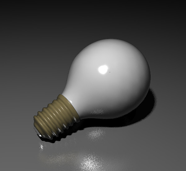 3d incandescent light bulb - LightBulb_White.blend by JLullie