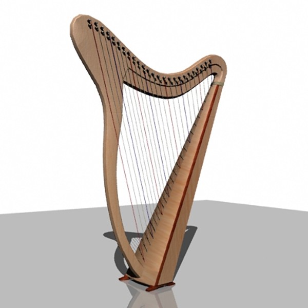 free obj model harp - Harp by mostlysquare