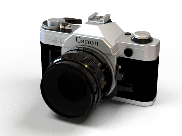 3d canon ae-1 film camera - Camera Canon AE-1 by nomp