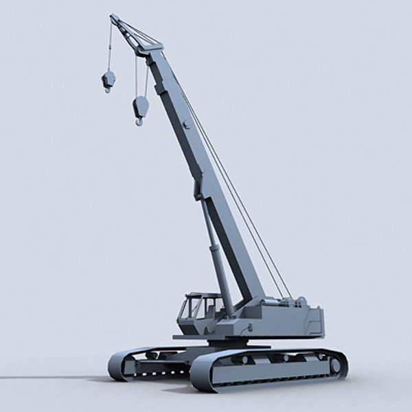 maya crawler crane - Crawler Crane 1 by papillon