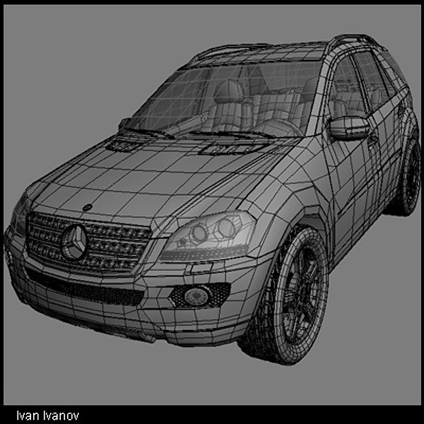 mercedes benz m class 3d 3ds - Mercedes Benz M class 2007 by vankata