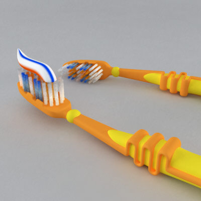 3d toothbrush ooth brush model - toothbrush by dejstns