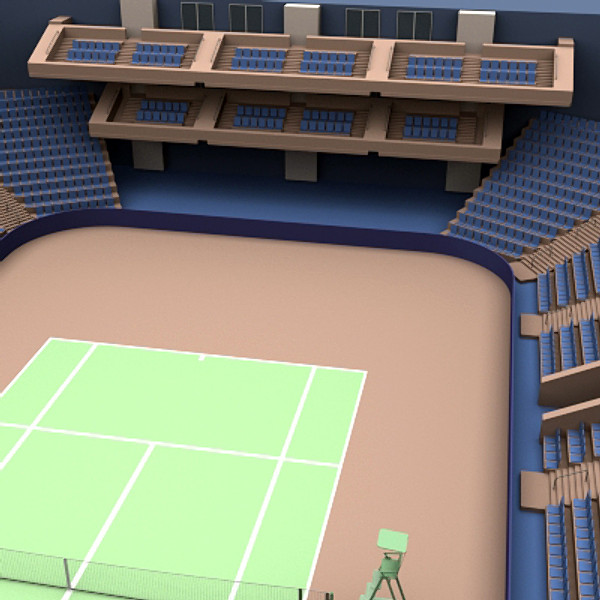 3d tennis arena - Tennis Arena by scripter