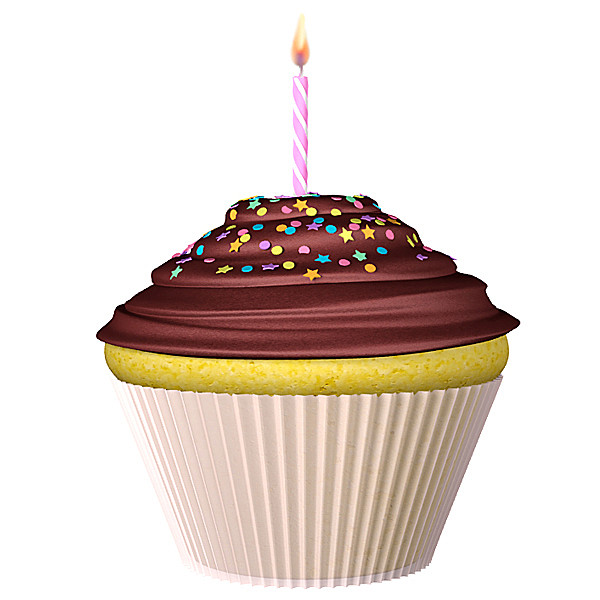 3d model cupcake celebration cake - Celebration Cupcake by Hystoria